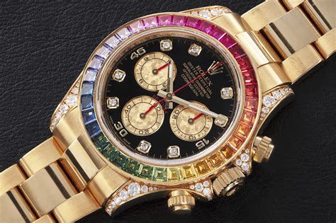 Rolex rainbow diamonds